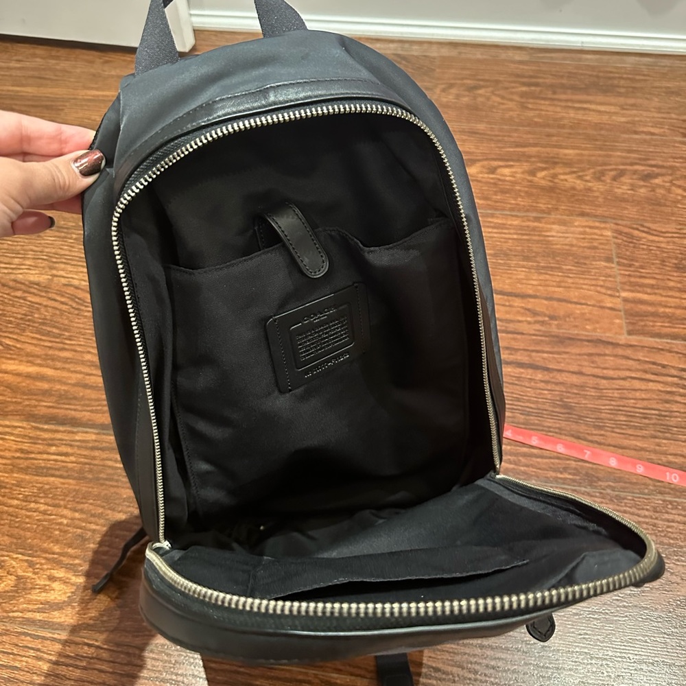 Coach Leather & Canvas Dark Camo Backpack - Picture 5 of 7